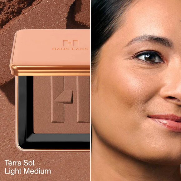 NIB ✅ Haus Labs #TERRA SOL (Light Medium) Power Sculpt Velvet Bronzer ⭐ NIB - Picture 2 of 9